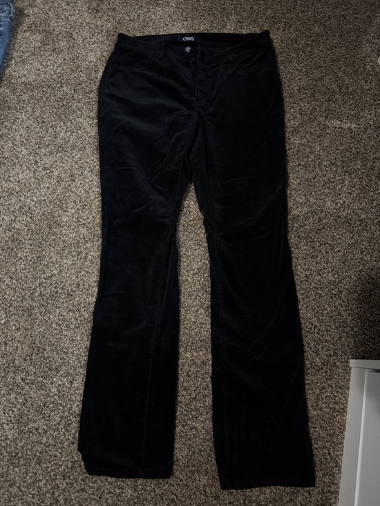 Chaps Denim - Chaps Black Corduroy Straight-Leg Pants
